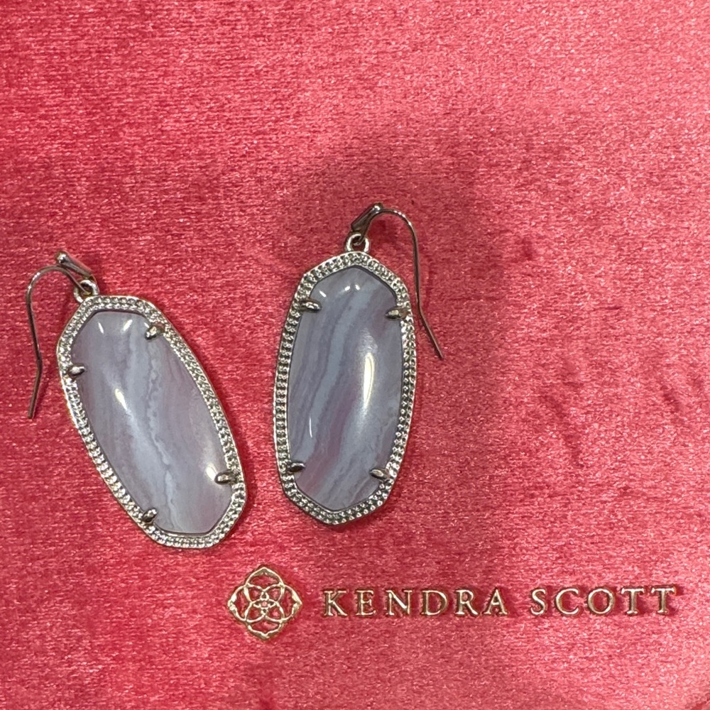 Kendra Scott Gray Drop Earrings